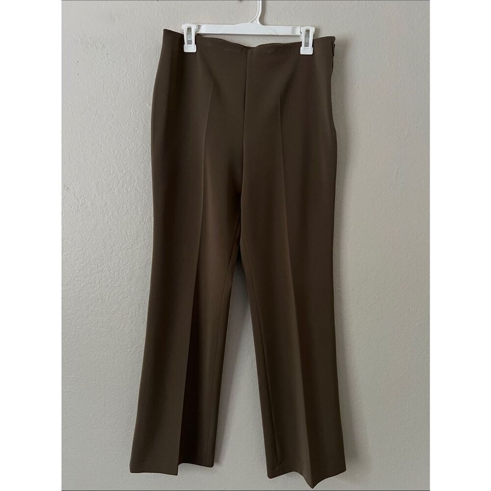 Like New! LIOR Paris High-Waisted Boot Cut Trousers Chocolate in Size 8/10